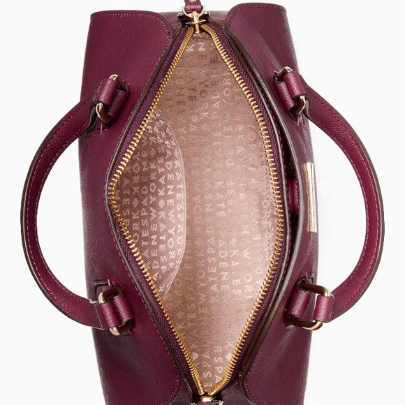Kate Spade ♠️NWT Maroon Mini Satchel Crossbody Bag - Picture 4 of 8